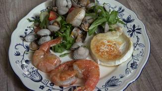 Mediterraner Gambas Salat