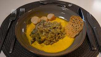 Spargel-Bärlauch-Risotto 