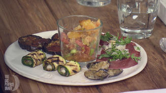 Variation von Antipasti