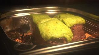 Dry Aged Sirloinsteak mit Lauchkruste