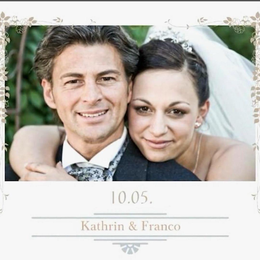 So sah das glückliche Paar bei der ersten Hochzeit aus. So sah das glückliche Paar bei der ersten Hochzeit aus.
