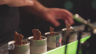 Craft-Bier-Sorbet mit Motorölaufguss