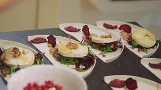 Wildkräutersalat mit Ziegenkäse