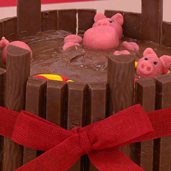 Schweinchen-Torte Schweinchen-Torte
