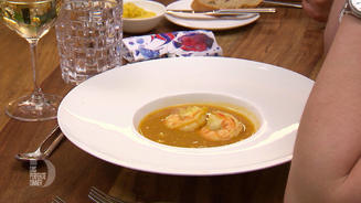 Bouillabaisse mit Rouille und Röstbrot