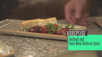 In Whiskey marinierter Heilbutt