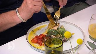 Saibling mit Kartoffel-Oliven-Stampf