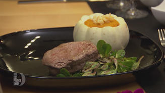 Rinderfilet mit Feldsalat