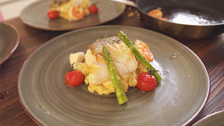 Förde-Gedöns mit Zitronen-Risotto