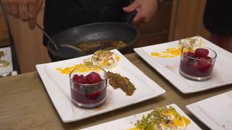 Joghurteis, Fruchtcreme, Feigen