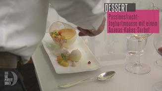 Passionsfruchtjoghurtschaum