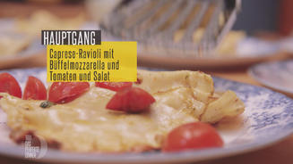 Caprese-Ravioli mit Büffelmozzarella