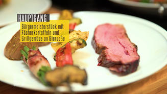 Tri-Tip mit Fächerkartoffeln