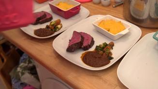 Hirschfilet auf Pfifferlingsoße