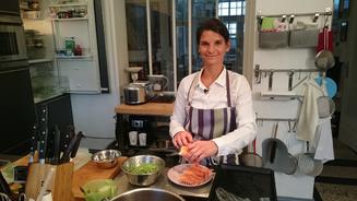 Es gibt grünen Reis & Kellerrhabarber