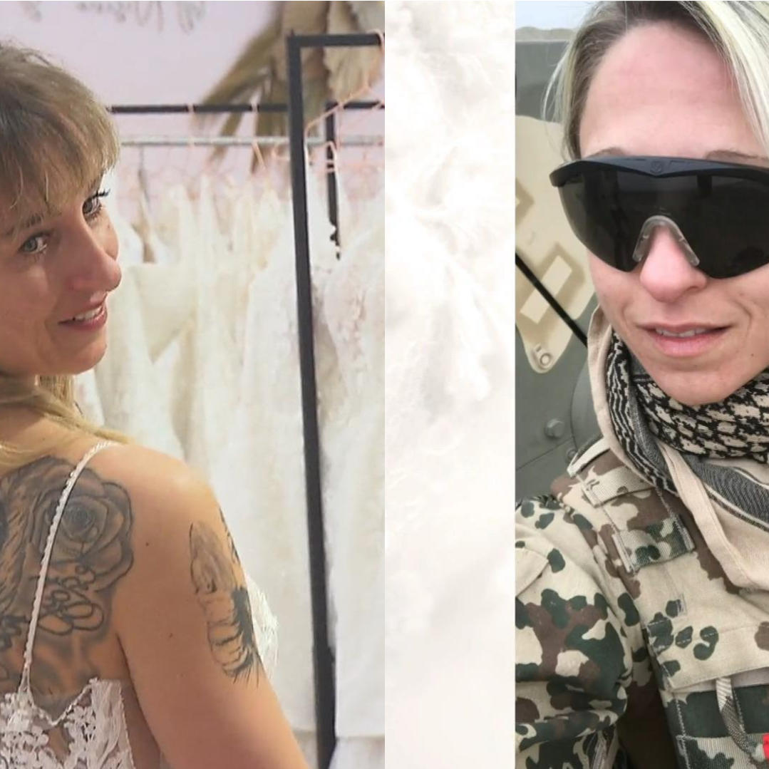 Sonst sieht man Jill höchstens mal im Kampfanzug Sonst sieht man Jill höchstens mal im Kampfanzug