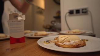 Apfeltarte mit Parfait