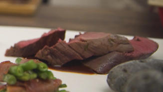 Wildschweinfilet mit Trüffelkartoffeln