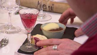 Schokotörtchen mit Himbeerparfait