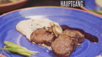 Lammkarree auf Yamwurzelpüree