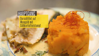 Dorschfilet auf Mangold 
