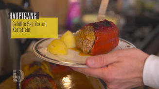 Gefüllte Paprika mit Rinderhackfleisch
