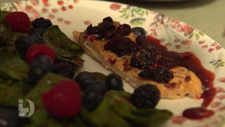 Spinatsalat mit Lachs