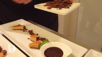 Honig-Schoko-Kumquat-Dessert