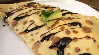 Steak in Pfannkuchen