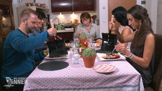 Gabriele serviert "Leipz'scher Schibbe