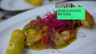 Gruß aus dem Wok-Brenner: Garnelen