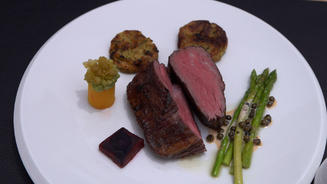 Txogitxu Beef mit Macaire-Kartoffeln