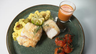 Skrei-Rücken mit Kartoffelstampf