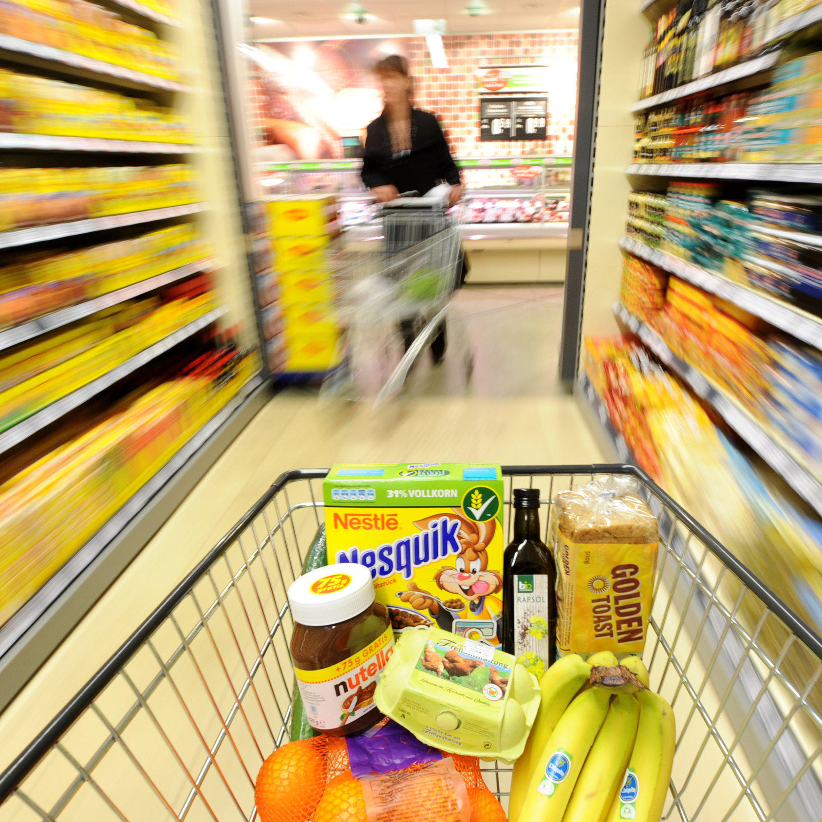 Lebensmittel im Supermarkt
