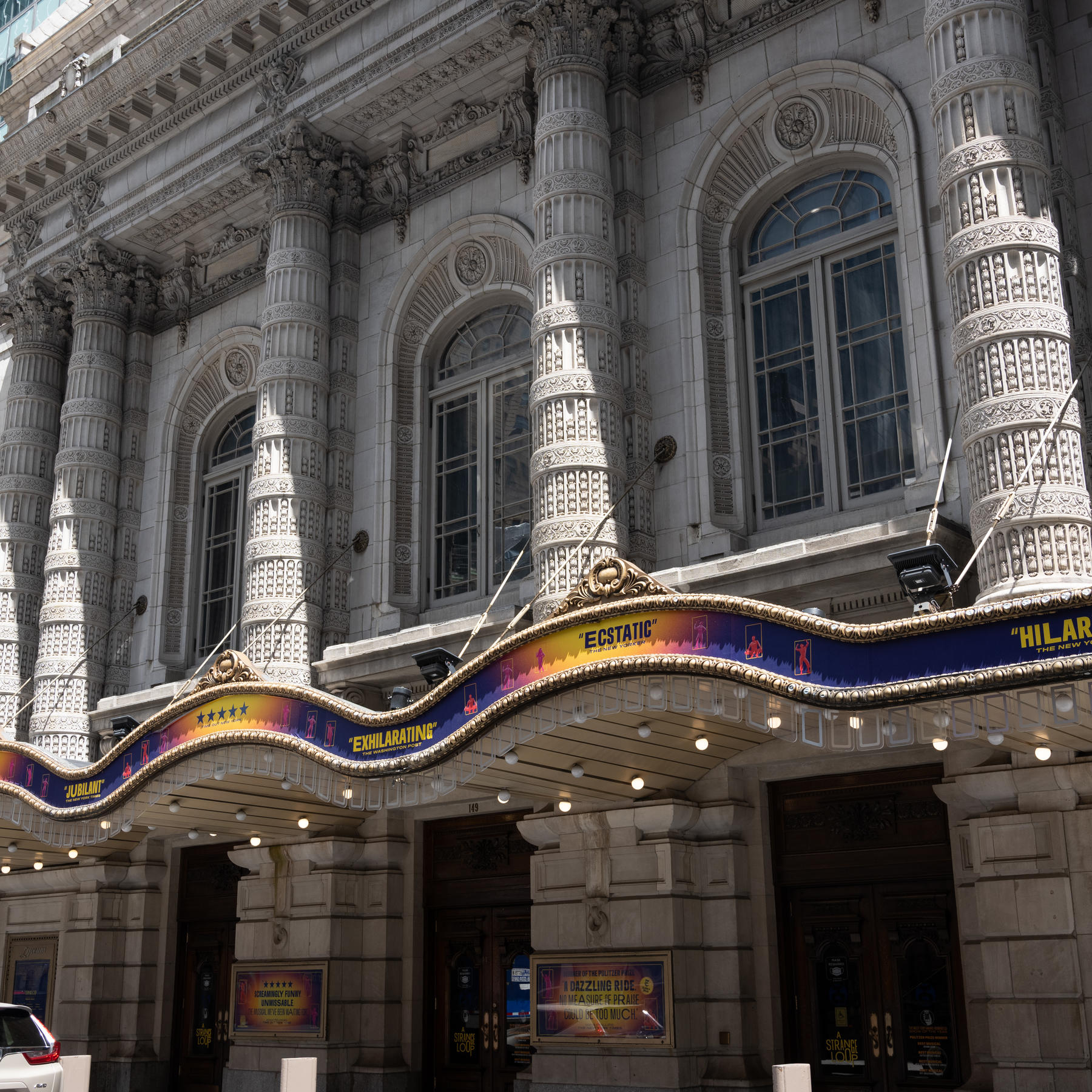 New York, NY, USA - June 9, 2022: The Lyceum Theatre, with A Strange Loop playing. xk New York, NY, USA - June 9, 2022: The Lyceum Theatre, with A Strange Loop playing. xk