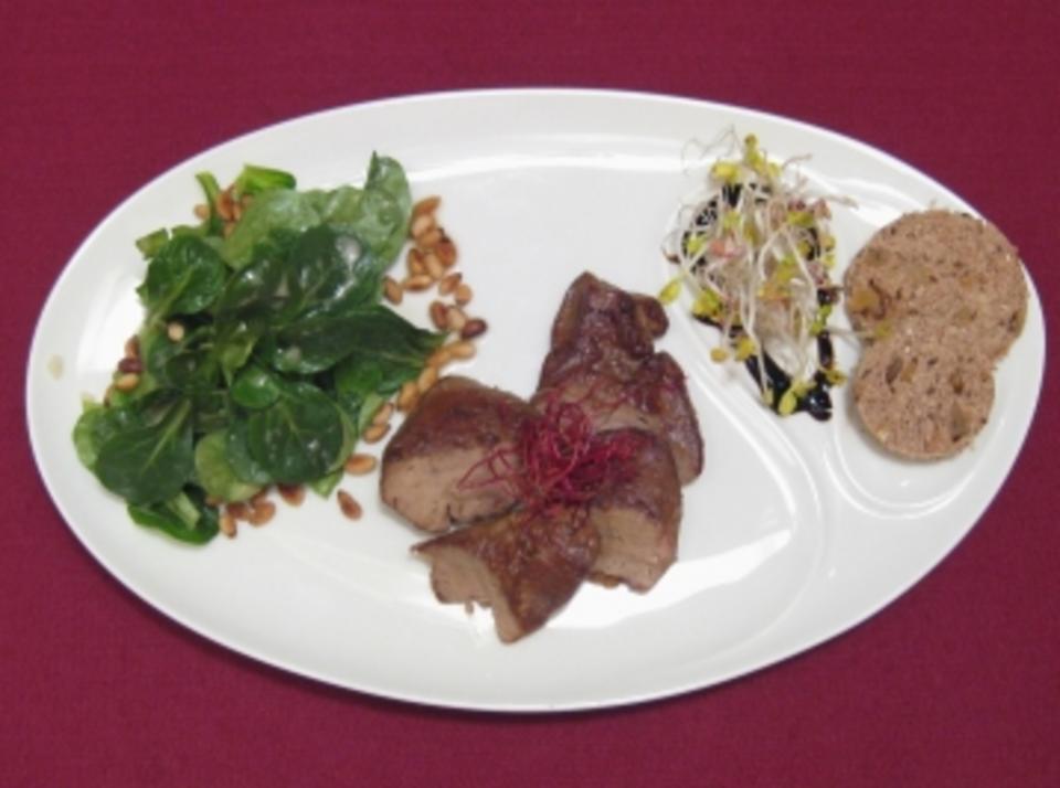 Das perfekte Dinner Rezepte - Gebratene Entenleber an Feldsalat mit ...