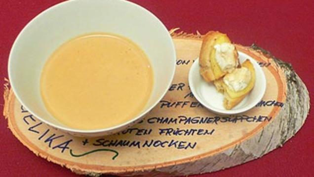Das perfekte Dinner Rezepte - Rahmsuppe von weißen Bohnen mit Lauch und ...