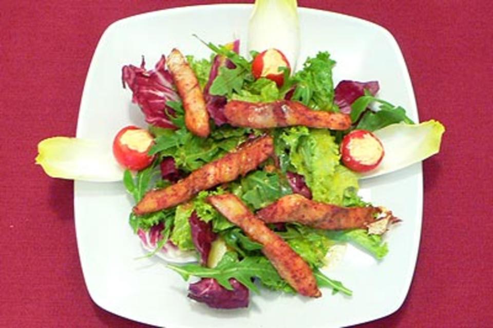 Das perfekte Dinner Rezepte - Asiatischer Salat mit Fisch und gefüllten ...