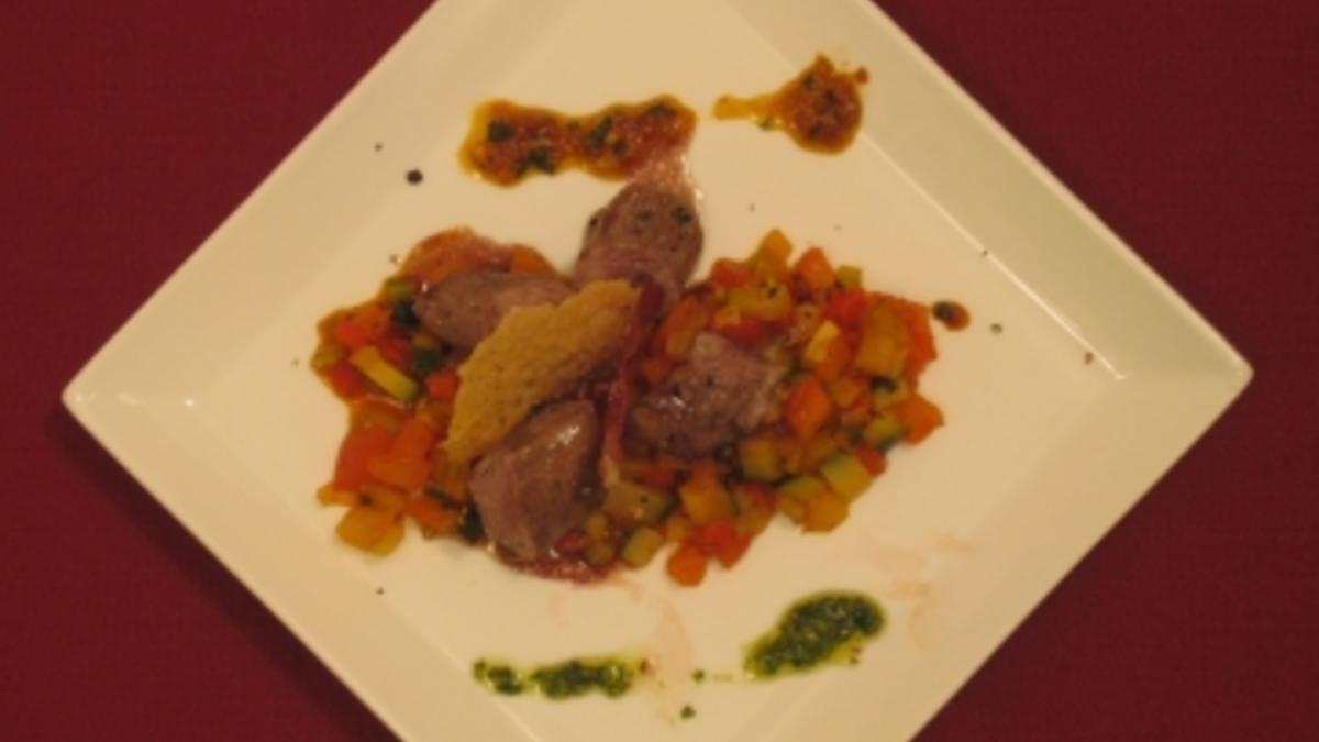 Das perfekte Dinner Rezepte - Ratatouille mit Lammfilet und Parmesan ...