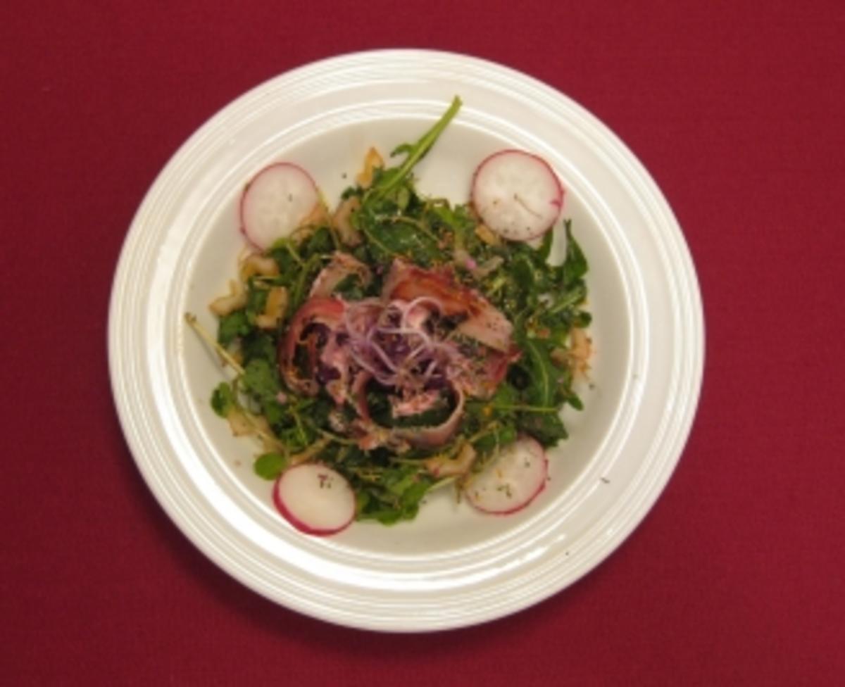 Das perfekte Dinner Rezepte - Rucola-Brunnenkresse-Salat mit ...