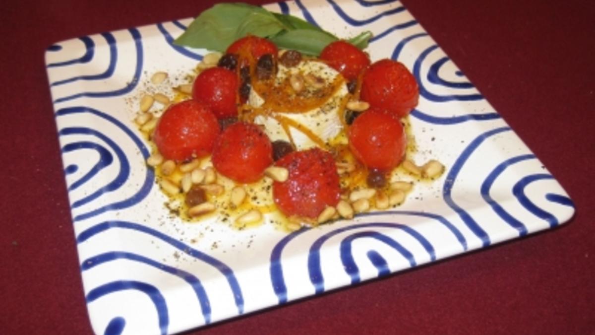 Das perfekte Dinner Rezepte - Ziegenfrischkäse mit gebratenen Tomaten ...