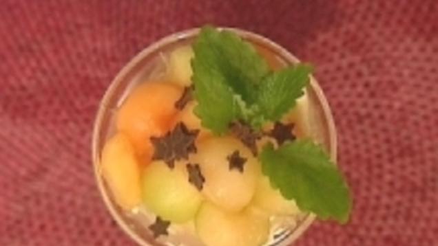 Das perfekte Dinner Rezepte - Dreierlei Melonenbällchen auf ...