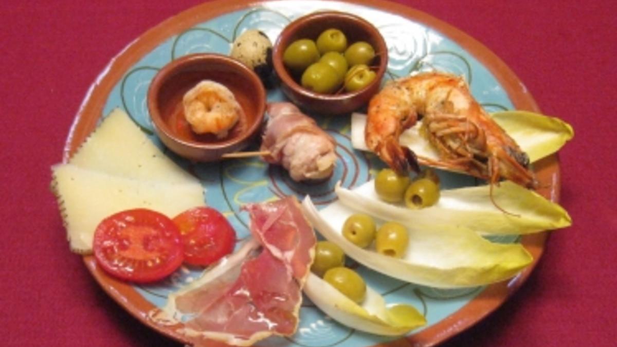 Das perfekte Dinner Rezepte - Tapas - Scampi, Datteln, Aioli ...