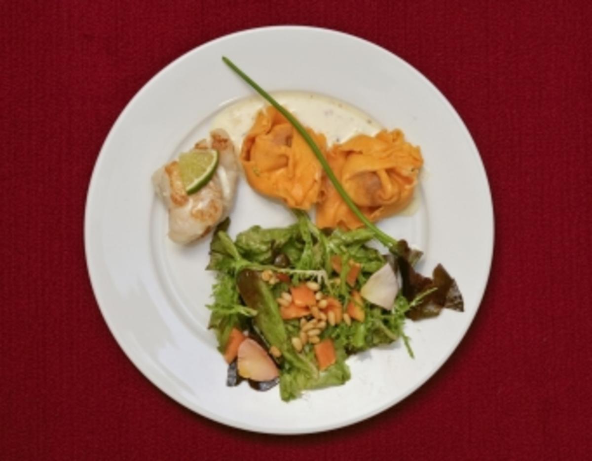 Das perfekte Promi Dinner Rezepte - Seeteufel und Tortellini mit ...