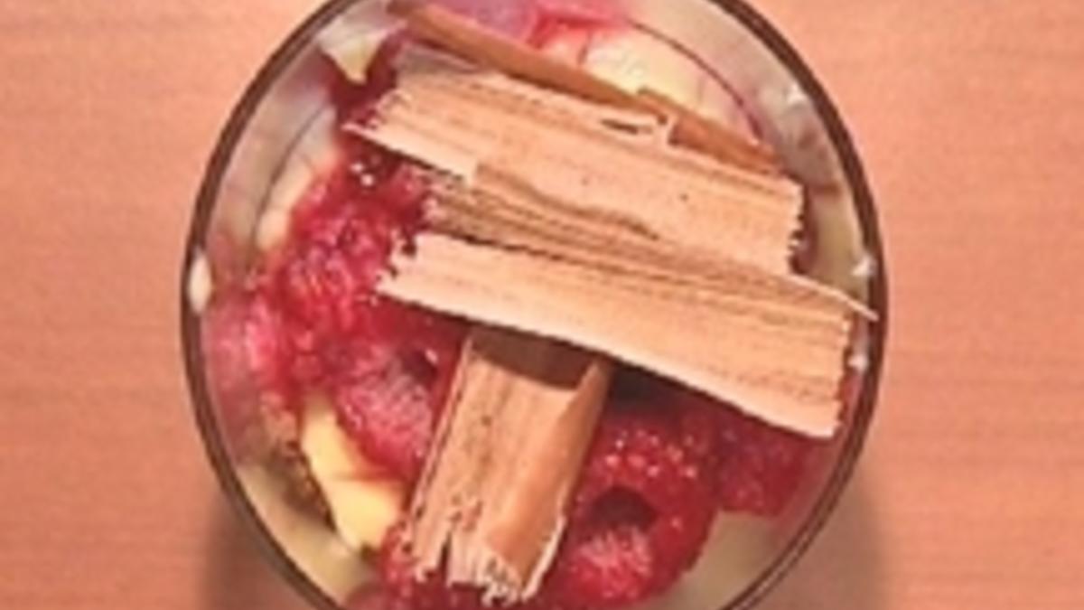 Das perfekte Dinner Rezepte - Himbeertrifle mit Vanillecreme und ...