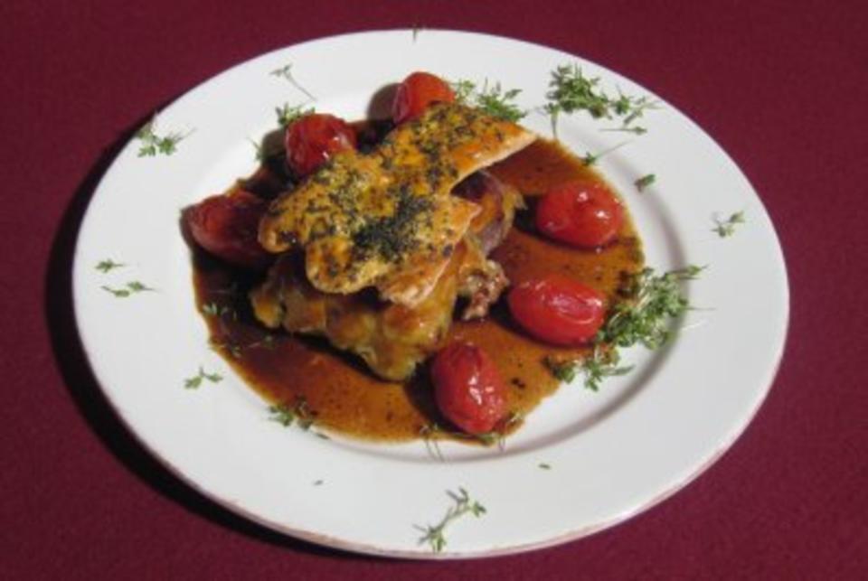 Das perfekte Dinner Rezepte - Lammpäckchen mit Minzpesto und Marsalasoße