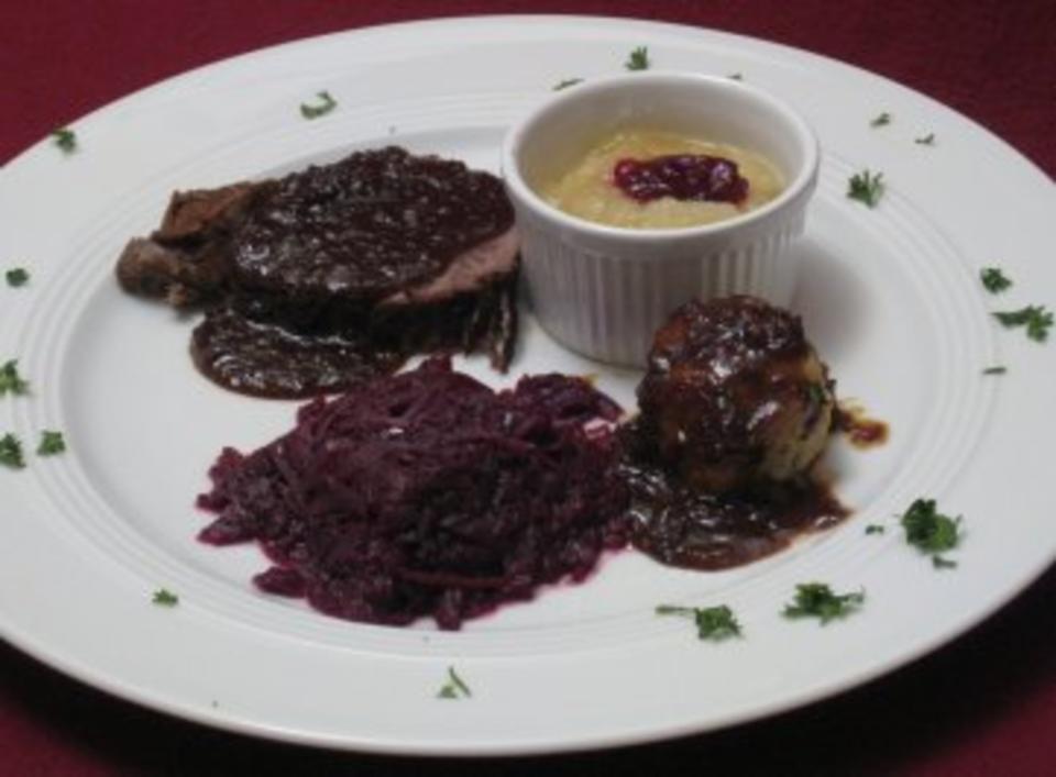Das perfekte Dinner Rezepte - Rheinischer Sauerbraten mit Knödeln auf ...