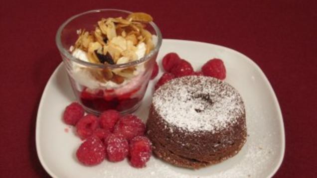 Das perfekte Dinner Rezepte - Warmer Schokoladenkuchen