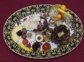 Dessert a la Louis XIV - Braune und weiße Mousse au Chocolat (Harald Glööckler)