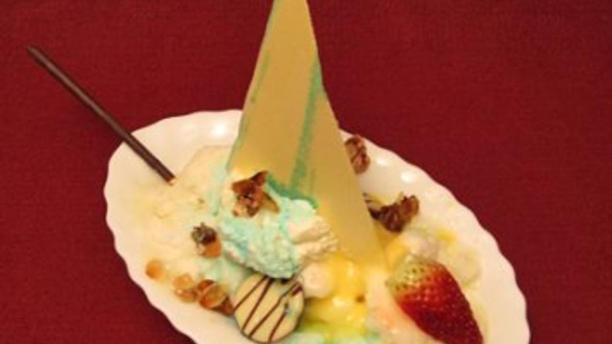 Das perfekte Dinner Rezepte - Zitronensorbet mit Eierlikör-Blue-Curacao ...
